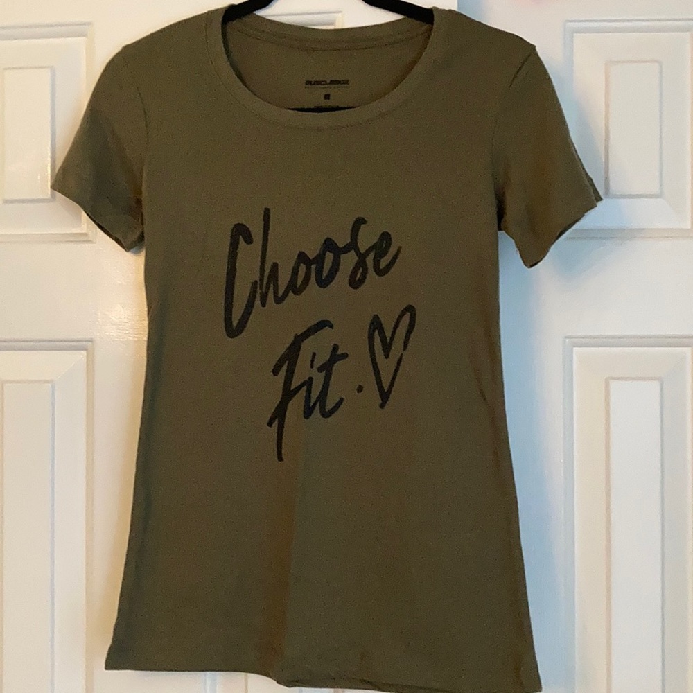 Green “Choose Fit” T-shirt